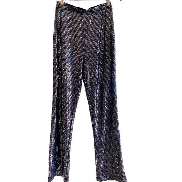 BB DAKOTA by Steve Madden BK 403903 black background silver shimmer sequins - Picture 1 of 5